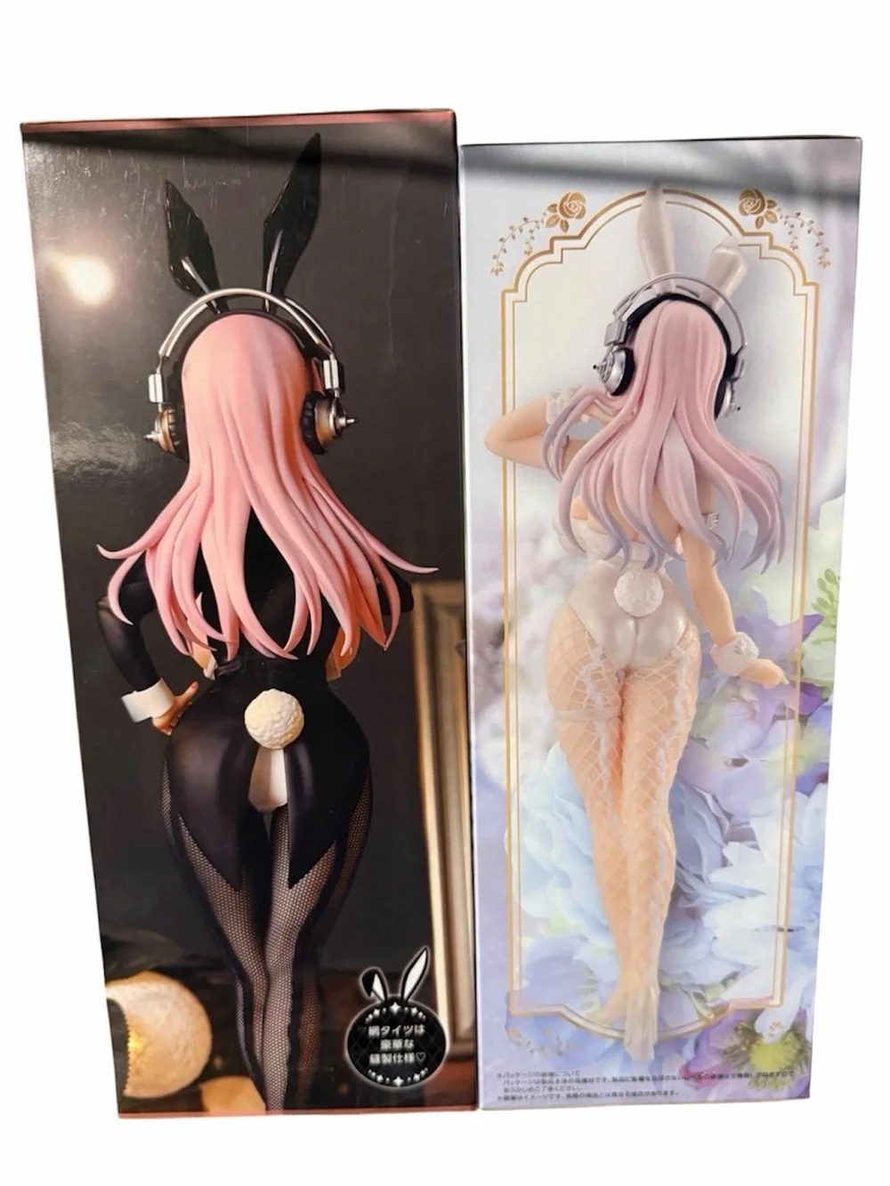 2 Super Sonico BiCute Bunnies Figures Pearl White ver & Newly Drawn Costume ver